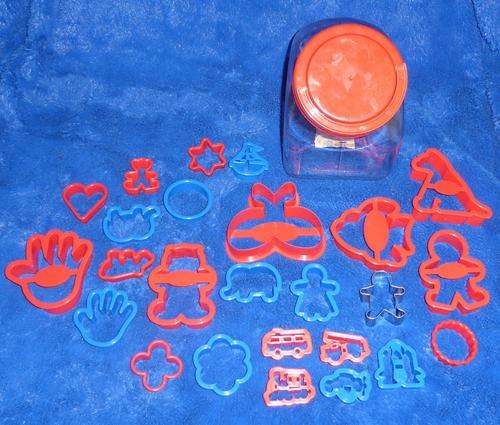 Plastic Container Filled with Cookie Cutters - POSTAGE R50