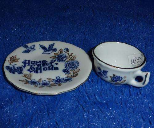 Small HOME SWEET HOME Ornamental Teacup and Saucer