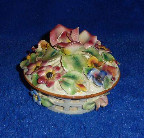 Floral Dish with Lid