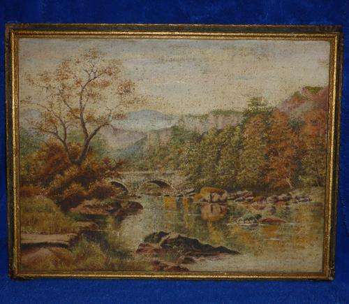 Early 1900's Antique Oil Painting (Artist Unknown) with Gilded Frame - POSTAGE R60