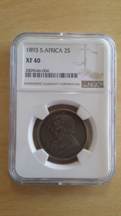 !!!!!VERY VERY RARE!!!!1893 2 SHILLING XF40 HARD TO FIND VERY NICE COIN