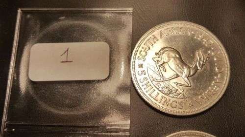 !!!! WOW 1947 SOUTH-AFRICA 5 SHILLING !!!!