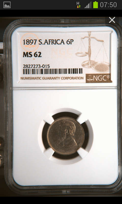 !!!!GREAT GET IT NOW HIGH GRADED 1897 6P MS 62!!!!START YOUR ZAR COLLECTION NOW!!!!!!