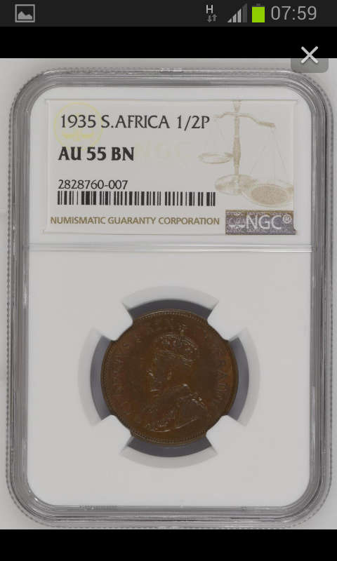 !!!!! START YOUR 1935 PENNY SET TODAT!!!!!1935 HALF PENNY AU 55 BN!!!ENJOY BIDDING