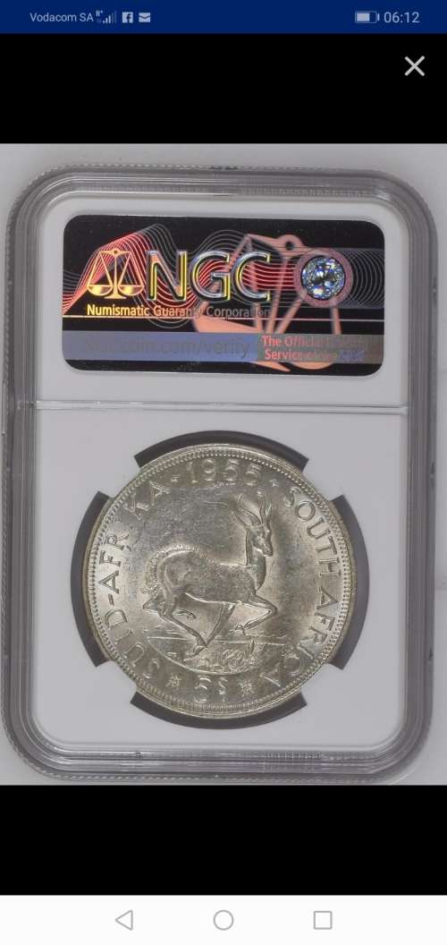!!!!! STARTING AT SILVER PRICE!!!!1955 5 SHILLING AU 58 HARD TO FIND  !!!!
