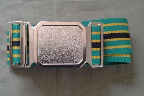 SADF Commando belt with blank buckle. 100cm