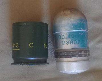 40mm (Snotneus) Round and shell.