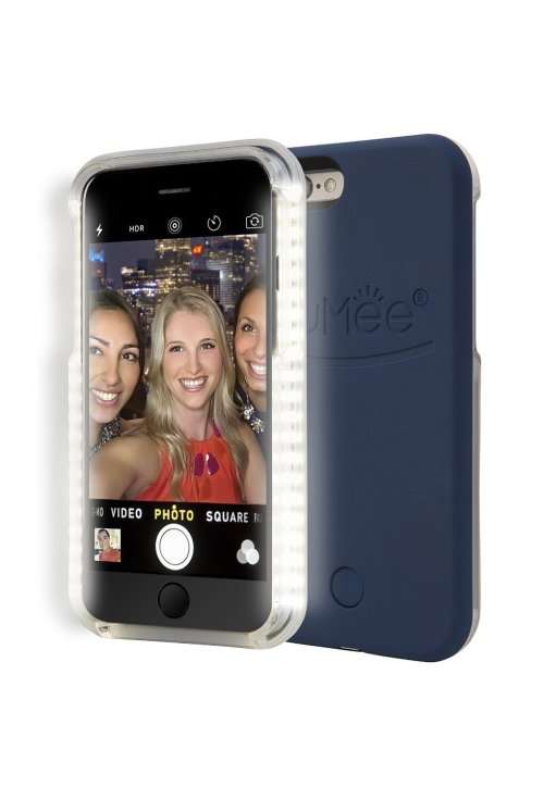 navy blue Illuminated selfie light cell phone case led light up for iphone 5/5s 6/6s 6plus/6s plus