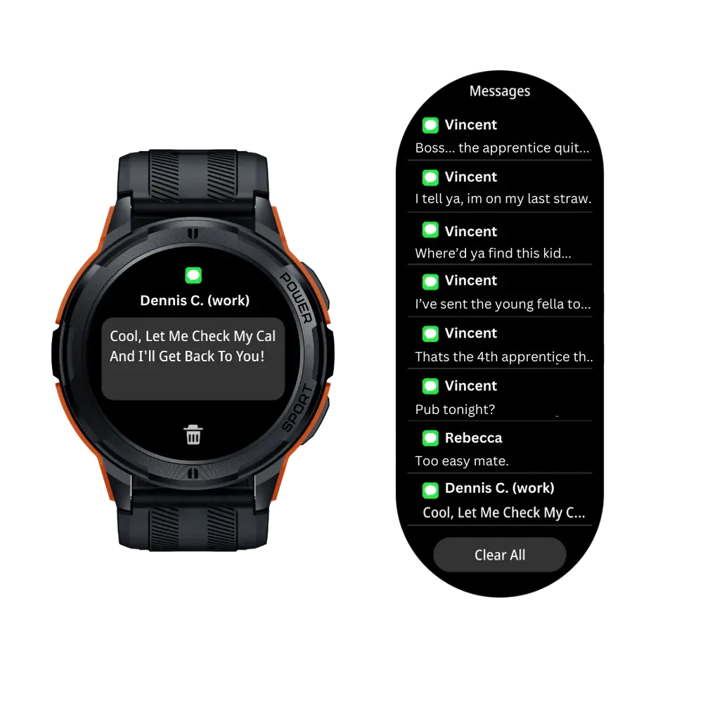 The Sentinel Indestructible Smart Watch - Orange