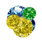  4 Cts twt. Multicolor Diamonds Lot size 1.3-3 mm (0.01-0.10 ct) 