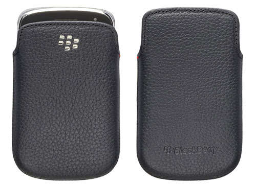 Leather Pouch for Blackberry 9900/ 9930