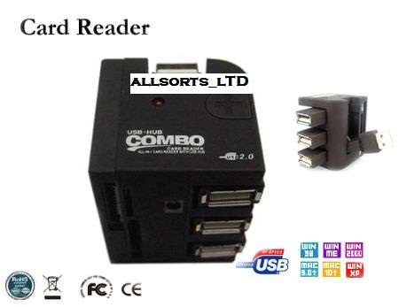 All in one card Reader+3 Port Usb HUB!!!!