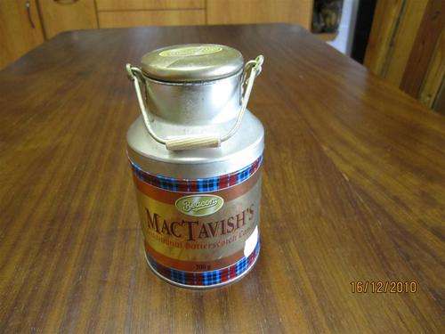 EMPTY MACTAVISH BUTTERSCOTCH TIN