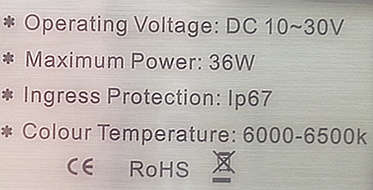 "Red Hot Special"36w LED Bar Light Spotlight (19cm)