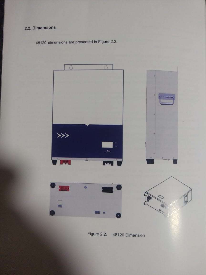 **Limited Stock**Nenergy 48v/120ah(5.76Kwh) Lithium Ion Battery Wall Mount