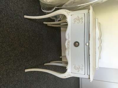 Two Victorian Style bedside pedastals