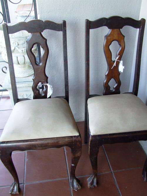 set of 2 BALL & CLAW CHAIRS