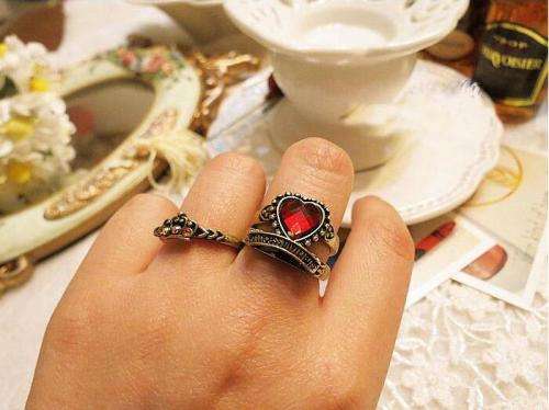 3 piece ring - bronze vintage in colour