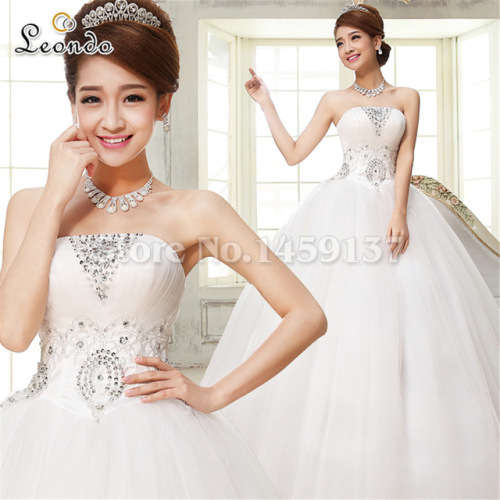 White wedding dress handcrafted beadwork - STUNNING! Size 36