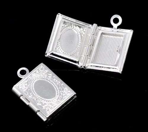 17mm mini silver lockets buy 1 get 1 free