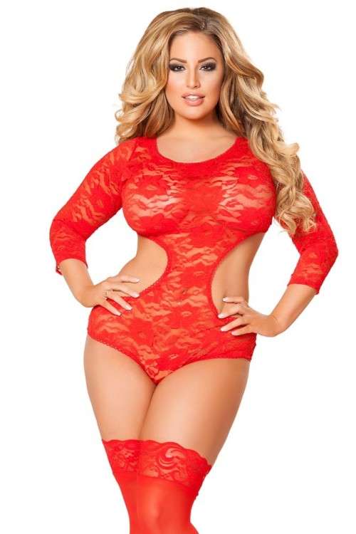 red valentines lingerie size 34-36