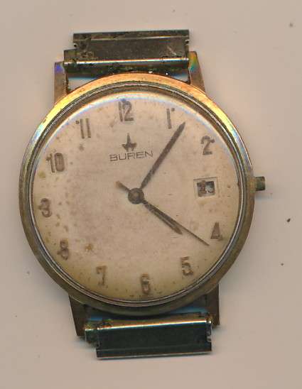 Buren mens watch, not working as per scan