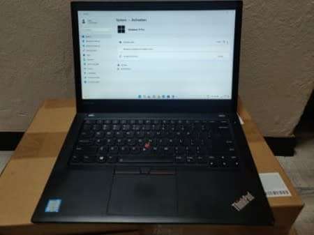 Windows 11 Pro* ThinkPad T470, 256GB NVMe, 8GB DDR4, Dual Battery **Best for Loadshedding**