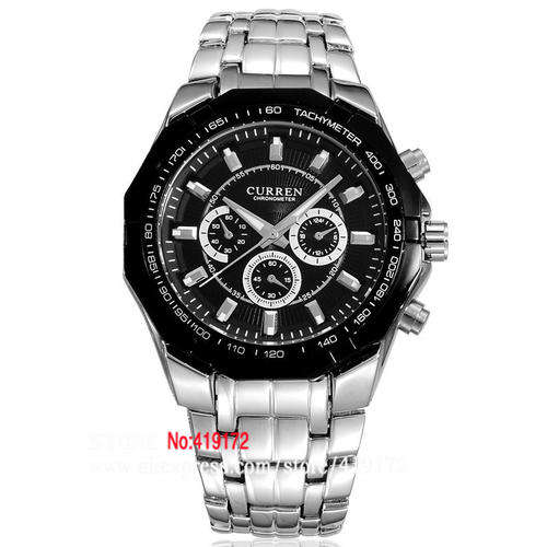 Mens Curren Watch Black Face (Stunning)
