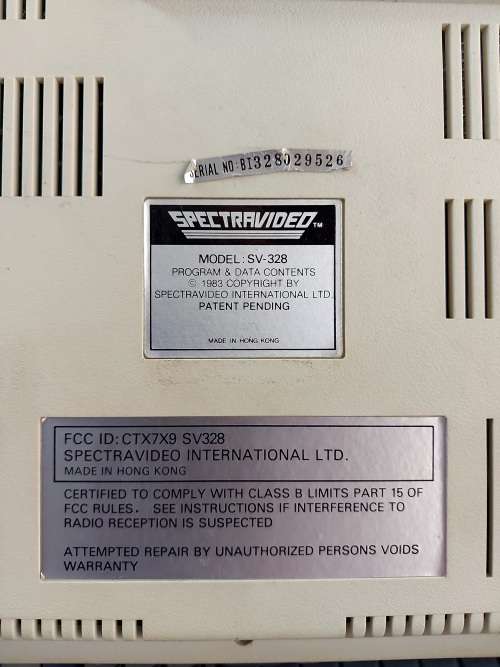 Spectravideo SV-328 Console