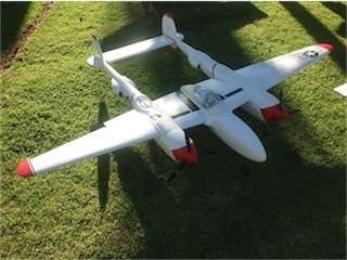 P-38 radio control plane