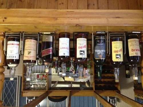 Collection of rare whiskey bottles