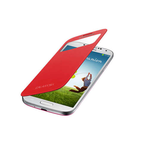 Flip Cover for Samsung S4 in Red (Free Delivery)