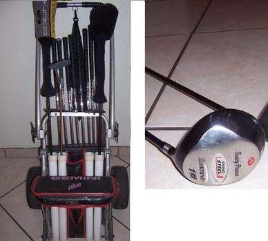 FULL SET GOLF CLUBS FOR SALE WITH GOLF CART