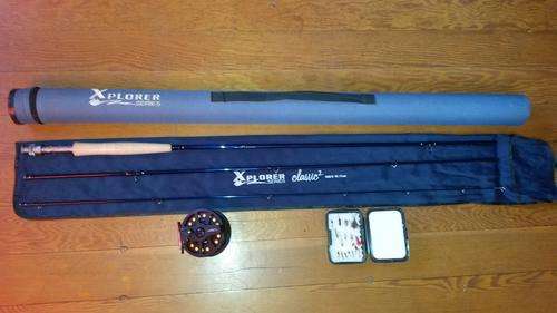 Xplorer Classic 2 Fly Rod, Fly Reel and flies