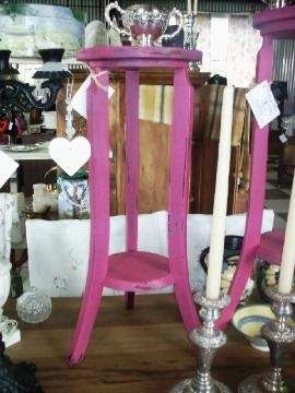 REDUCED!!! Fruitwood Palm Stand