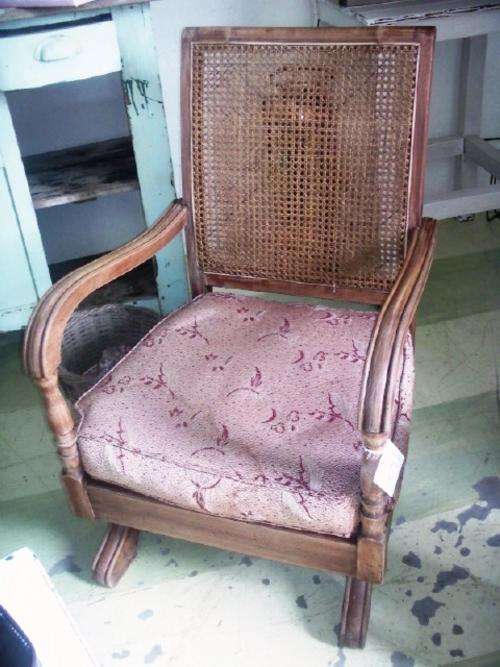 Lovely shabby chic Teak Rocking Chair