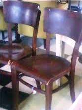 A lovely pair of 1940's bentwood CHAIRS - price for two chairs