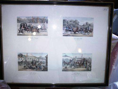 Four Carriage prints