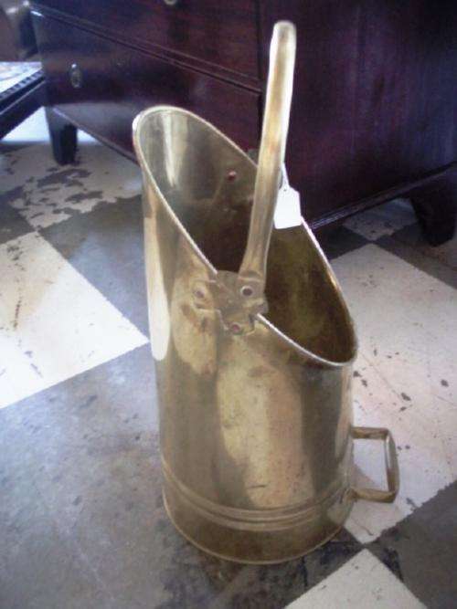 Large Brass Coal Scuttle