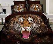 3D Duvet Bedding Set Tiger