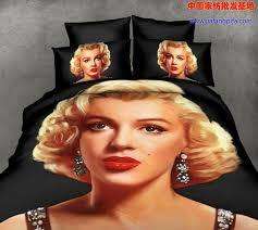 3D Duvet Bedding  Marilyn Monroe Full Face