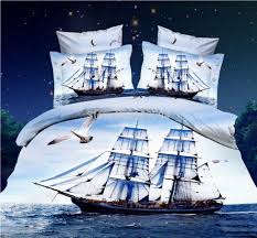 3D Duvet Bedding  Ship/ Ocean