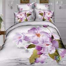 3D Duvet Bedding  Purple Blossom