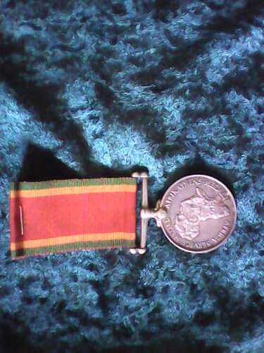 2nd WW Africa Service Medal (usual older naming) 296636 - L.L. Ferreira