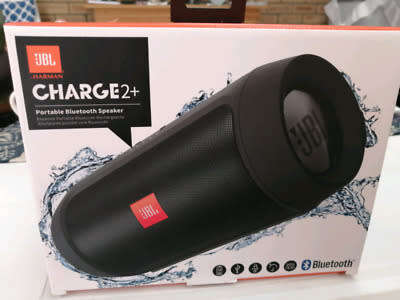 JBL Charge 2+ Bluetooth and Aux, Splashproof Battery Powered Speaker