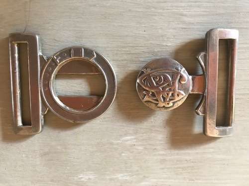 SOUTH AFRICAN RAILWAYS BRASS BELT BUCKLE