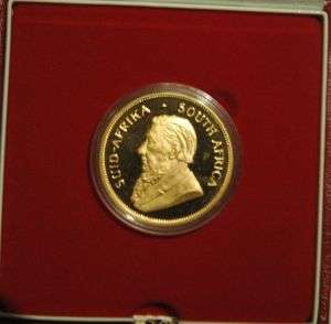 1990 1OZ PROOF KRUGER RAND IN SAM BOX NO COA
