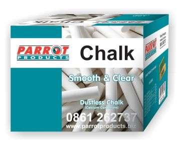 CHALK DUSTLESS BOX 100 WHITE