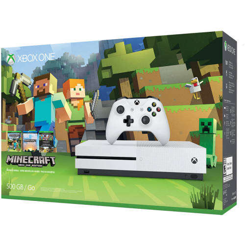 BOXED XBOX ONE S 500GB MINECRAFT EDITION LIKE NEW!