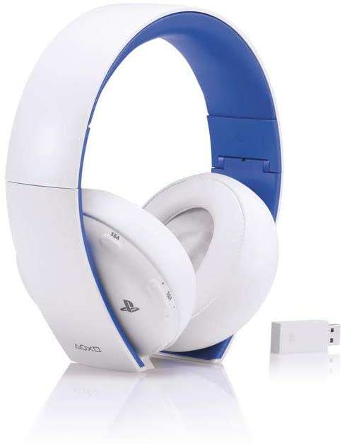 PS4 White Wireless Stereo Headset Boxed Like New!